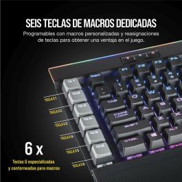 Teclado Corsair K95 RGB Platinum Qwerty Español Negro Teclado Corsair K95 RGB Platinum Qwerty Español Negro