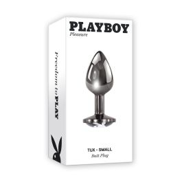 Plug Anal Playboy Plateado (6,3 cm)