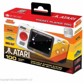 Pocket Player PRO - Atari 50th Anniversary - Juego retrogaming - 100 juegos integrados - Pantalla de alta resolución de 7 cm