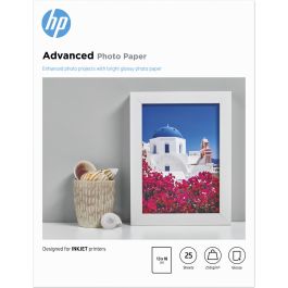 Papel Fotográfico Brillante HP Q8696A A5 25 Hojas (25 Unidades) Precio: 10.78999955. SKU: S55109077