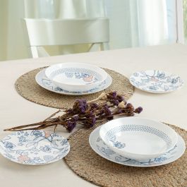 Vajilla Opal Thelma Blue Arcopal 12 Piezas - 4Personas Vajilla Opal Thelma Blue Arcopal 12 Piezas - 4Personas