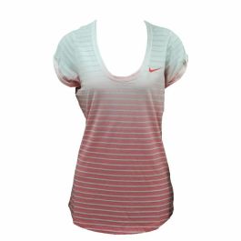 Camiseta de Manga Corta Mujer Nike SS Dip Dye Burnout Rojo Blanco Precio: 25.95000001. SKU: S6470046