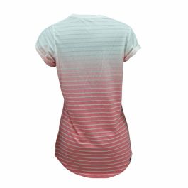 Camiseta de Manga Corta Mujer Nike SS Dip Dye Burnout Rojo Blanco