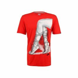 Camiseta de Manga Corta Hombre Nike Sportswear Footwork Rojo
