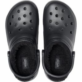 Zuecos Crocs Classic Lined Clog Negro 37-38