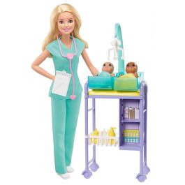 Muñeca Barbie Playset Pediatra Gkh23 Mattel