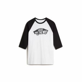 Camiseta Deportiva de Manga Corta Vans Style 76 Raglan Blanco