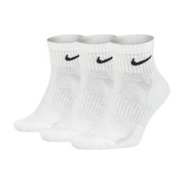 Calcetines Deportivos Nike EVERYDAY CUSHIONED SX7667 100 B Blanco