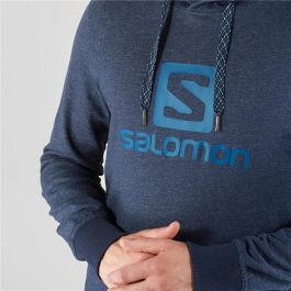 Sudadera con Capucha Hombre Salomon Sportswear Logo Azul oscuro