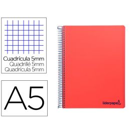 Cuaderno Espiral Liderpapel A5 Micro Wonder Tapa Plastico 120H 90 gr Cuadro 5 mm 5 Bandas 6 Taladros Color Rojo Precio: 5.9168995402. SKU: B14E4TVA73