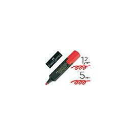 Rotulador Faber Fluorescente 48-21 Rojo 10 unidades