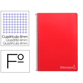 Cuaderno Espiral Liderpapel Folio Witty Tapa Dura 80H 75 gr Cuadro 4 mm Con Margen Color Rojo 5 unidades Precio: 10.50000006. SKU: B1HC32JKA6