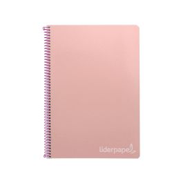 Cuaderno Espiral Liderpapel Folio Witty Tapa Dura 80H 75 gr Cuadro 4 mm Con Margen Color Rosa 5 unidades