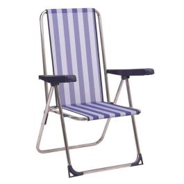 Silla playa aluminio multiposición color a rayas 63x101x65 cm Precio: 32.88999978. SKU: B1GDRTX8PY