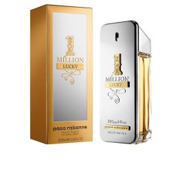 Rabanne 1 MILLION LUCKY Eau de Toilette Vaporizador para Hombre 200 ml - Fragancia Amaderada Cautivadora, Versión Innovadora del Icónico ONE MILLION