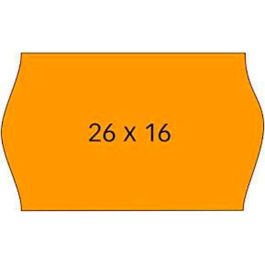 Apli etiquetas removibles para etiquetadora de precios 26x16mm c/sinusoidal 6 rollos de 1000 naranja Precio: 9.9499994. SKU: B1ARHNSK4K