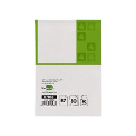 Bloc Notas Liderpapel Liso B7 80 Hojas 60 gr-M2 Perforado 10 unidades