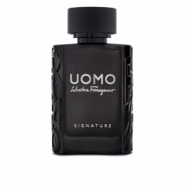Salvatore Ferragamo UOMO SIGNATURE Eau de Parfum Aromática Especiada para Hombre Vaporizador 50 ml con Cuero y Café Tostado