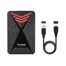 Funda Disco Duro TooQ TQE-2550RGB 2,5" SATA USB 3.0/3.1 Negro 2,5"