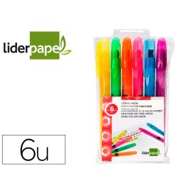 Marcador De Cera Gel Liderpapel Fluorescente Estuche 6 Unidades Colores Surtidos Precio: 2.78999985. SKU: B15XE2YJFL