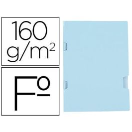 Subcarpeta Liderpapel Folio Azul Tres Uñeros Plastificada 160 gr-M2 25 unidades