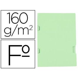 Subcarpeta Liderpapel Folio Verde Tres Uñeros Plastificada 160 gr-M2 25 unidades