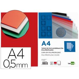 Tapa Encuadernacion Liderpapel Polipropileno A4 0.5 mm Rojo Translucido Paquete De 100 Unidades Precio: 26.98999985. SKU: B1GD48KJMB