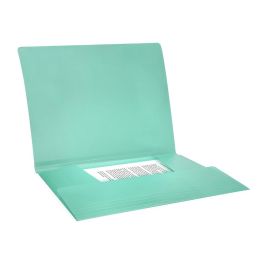 Carpeta Liderpapel Gomas Solapas Polipropileno Din A4 Verde Manzana Opaco