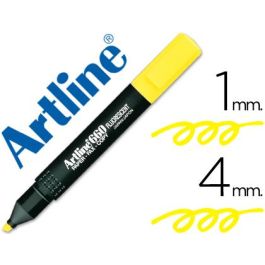 Rotulador Artline Fluorescente Ek-660 Amarillo Punta Biselada 12 unidades Precio: 12.68999963. SKU: B1GHRVFEDD