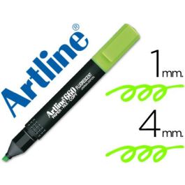 Rotulador Artline Fluorescente Ek-660 Verde Punta Biselada 12 unidades Precio: 12.68999963. SKU: B1548SMBRF