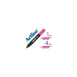 Rotulador Artline Fluorescente Ek-660 Rosa Punta Biselada 12 unidades