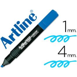 Rotulador Artline Fluorescente Ek-660 Azul Punta Biselada 12 unidades Precio: 12.68999963. SKU: B1JR4TY35T