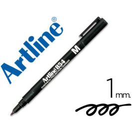 Rotulador Artline Retroproyeccion Punta Fibra Permanente Ek-854 Negro -Punta Redonda 1 mm 12 unidades