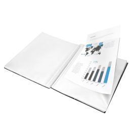 Carpeta Liderpapel Escaparate Con Espiral 20 Fundas Polipropileno Din A5 Negro Opaco