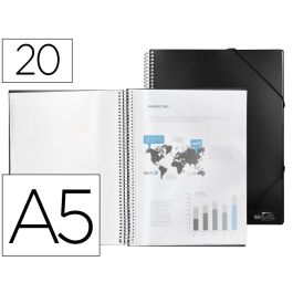 Carpeta Liderpapel Escaparate Con Espiral 20 Fundas Polipropileno Din A5 Negro Opaco Precio: 4.2350000242. SKU: B1DB2DXMGA