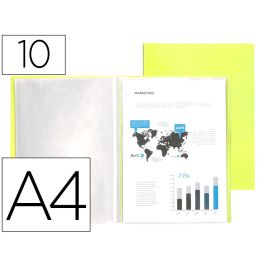 Carpeta Liderpapel Escaparate 10 Fundas Polipropileno Din A4 Amarillo Fluor Opaco Precio: 1.9499997. SKU: B1J8EWPF8C