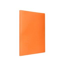 Carpeta Liderpapel Escaparate 20 Fundas Polipropileno Din A4 Naranja Fluor Opaco