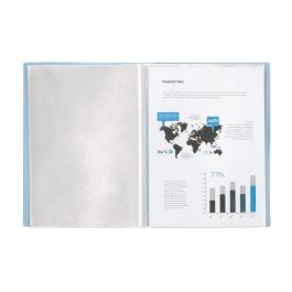 Carpeta Liderpapel Escaparate 30 Fundas Polipropileno Din A4 Celeste Opaco Carpeta Liderpapel Escaparate 30 Fundas Polipropileno Din A4 Celeste Opaco