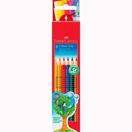 Faber castell lápices de colores colour grip estuche de 6 c/surtidos Precio: 3.95000023. SKU: B1G8W4JA94