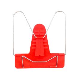 Liderpapel Atril Base Plástico Ángulo Ajustable Soporte Parte Posterior 190x215 mm Rojo