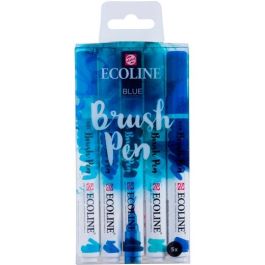 Talens ecoline rotuladores brush pen punta pincel estuche de 5 azul Precio: 8.94999974. SKU: B19XNGVZX4