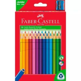 Faber castell lápices de colores jumbo triangular + sacapuntas estuche de 30 c/surtidos Precio: 9.9499994. SKU: B1572H8JZT