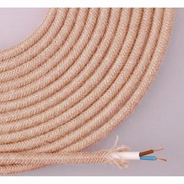 Edm Cable de cuerda de yute tejida y enfundada 2x0,75mm 25m marrón, Ø6mm Precio: 2.50000036. SKU: B16KJGVQ9W