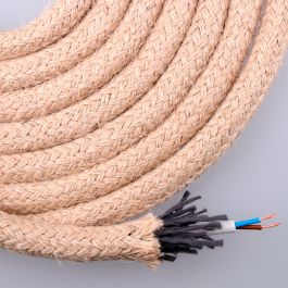 Edm Cable de cuerda de yute redondo 2x0,75mm 20m Ø14mm tejida y enfundada marrón Precio: 4.49999968. SKU: B1HDQQ6PHM
