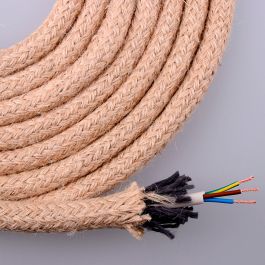 Edm Cable de cuerda de yute redondo 3x0,75mm Ø15mm 20m marrón Precio: 5.50000055. SKU: B183ZN9BXN