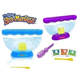 Sea monkeys ocean zoo cofre del tesoro con luz exp 12 piezs. son placton y micro crustáceos.incluye huevos de vida instantanea comida cuchara e instrucciones.