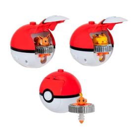 Pokemon battle spinner. carga,lanza y pelea! tira de la cuerda apunta y dispara! - modelos surtidos