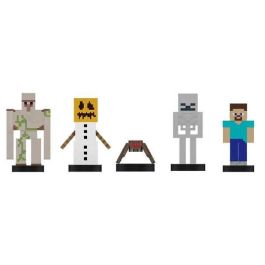 Figura minecraft pack de 5. un personaje sorpresa! 5cm - modelos surtidos