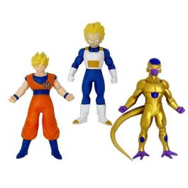 Figura estirable monsterflex dragon ball pack de 3.estruja, retuerce y estira tus personajes de dragon ball. 25x16x4 cm - modelos surtidos