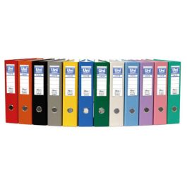 Unisystem Color archivador palanca 65mm cantonera larga a4 cartón forrado pp rojo Precio: 2.95000057. SKU: B172ZDZX56